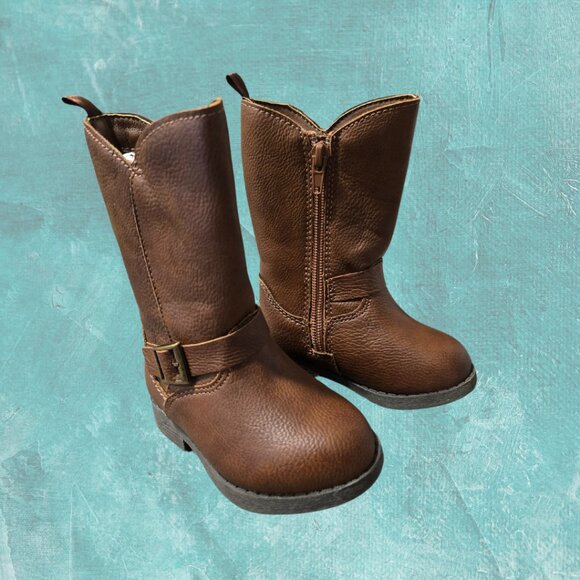 OshKosh  B'gosh Toddler Knee-High Boots – Size T4 (9-12 months) - Picture 1 of 8